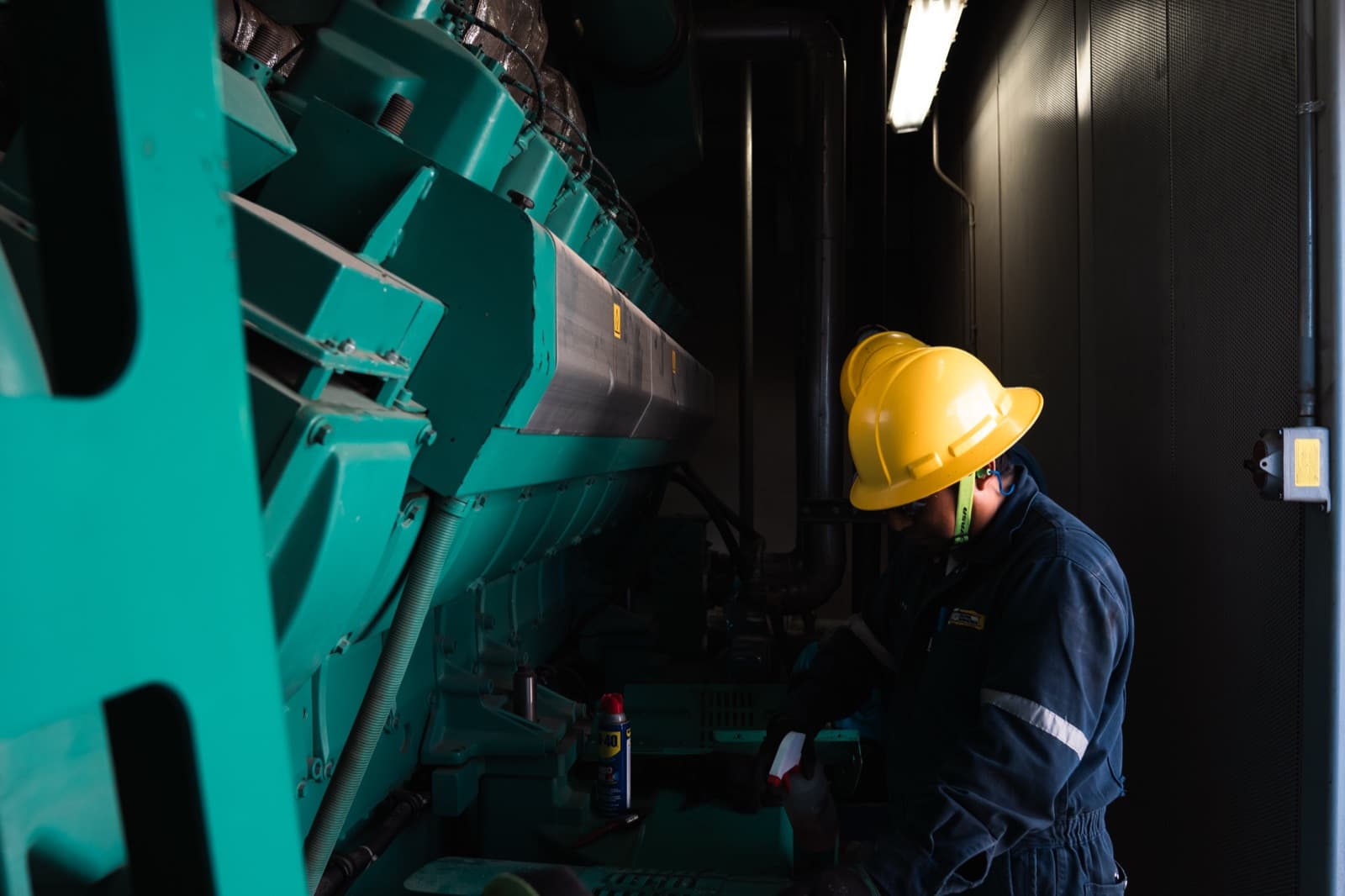 Mantenimiento del generador de motogenerador a gas Guascor TEMISA