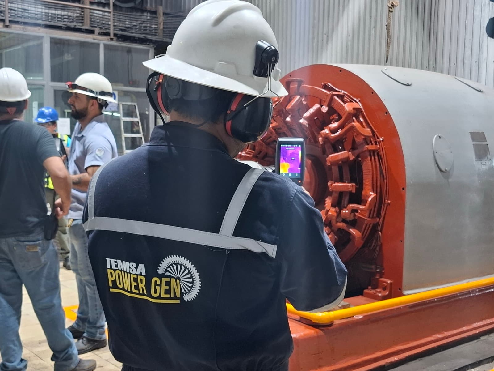 Prueba RSO al rotor de generador de cogeneración TEMISA
