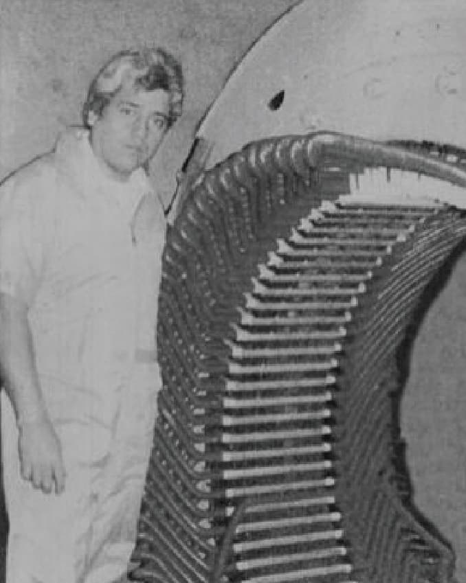 Detalle del trabajo histórico de TEMISA en bobinas de generadores eléctricos industriales