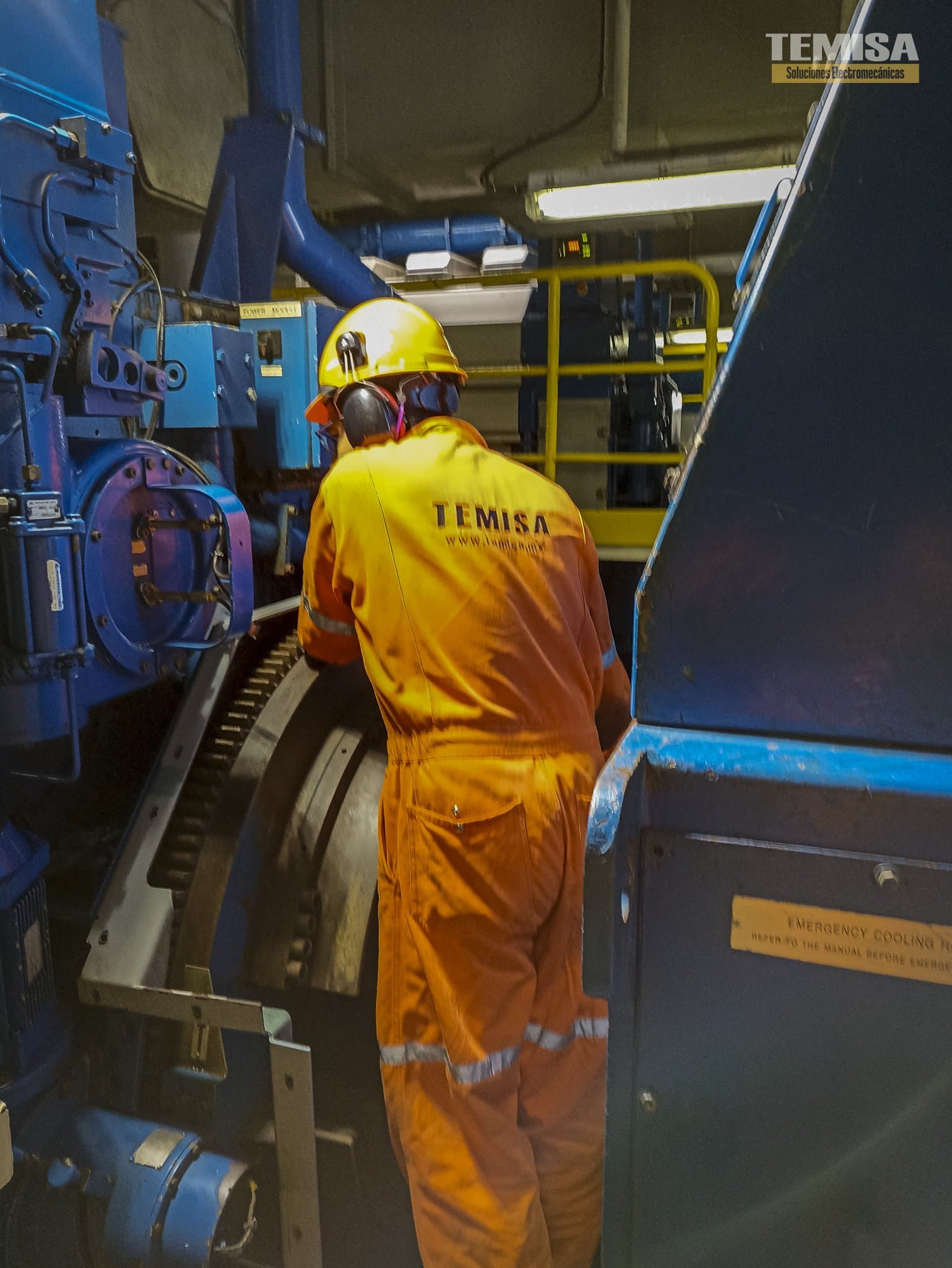 Acoplamiento flexible entre generador ABB y motor diésel — TEMISA