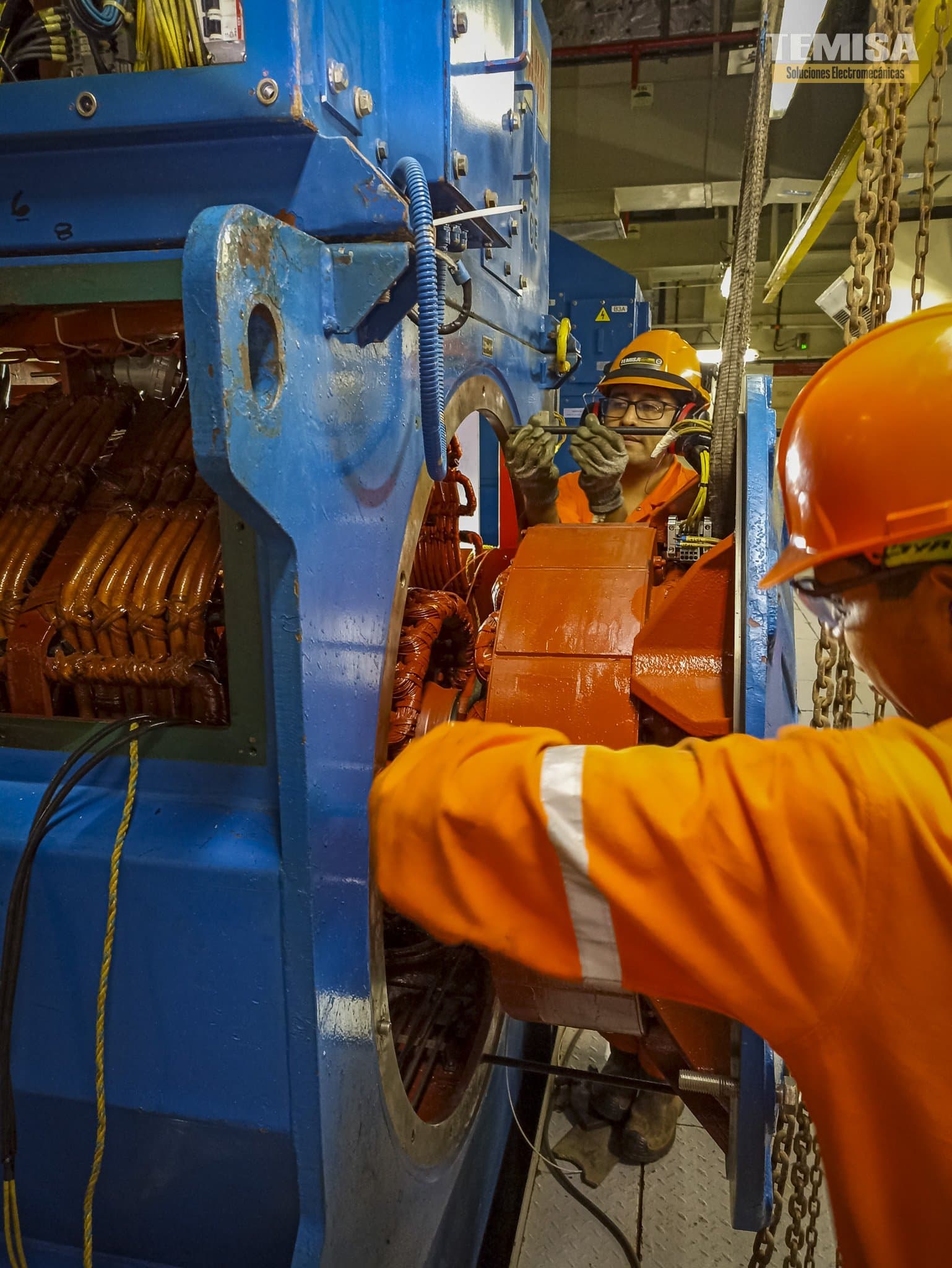 Mantenimiento del estator y devanados de generador ABB — TEMISA