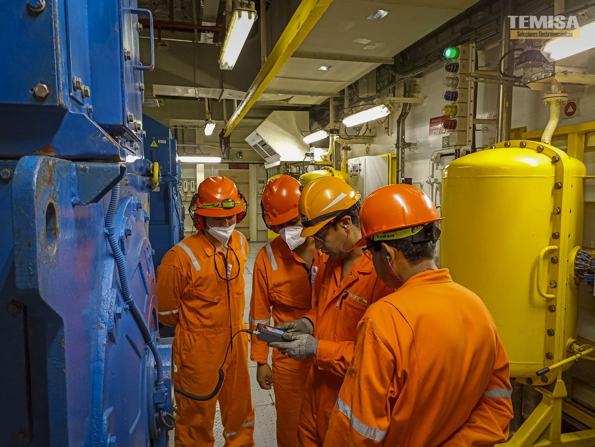 Pruebas eléctricas de diagnóstico en generador ABB — TEMISA
