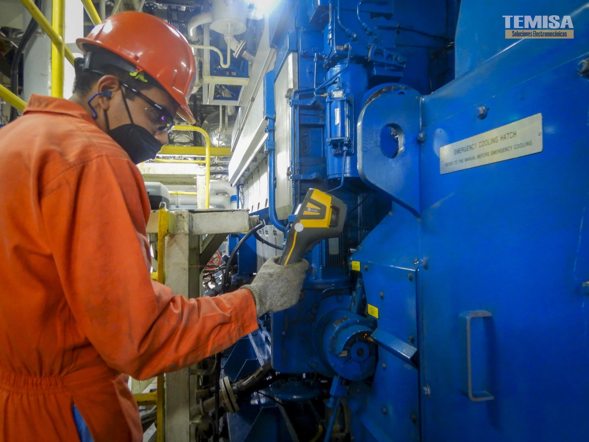 Termografía para mantenimiento predictivo de generador ABB — TEMISA