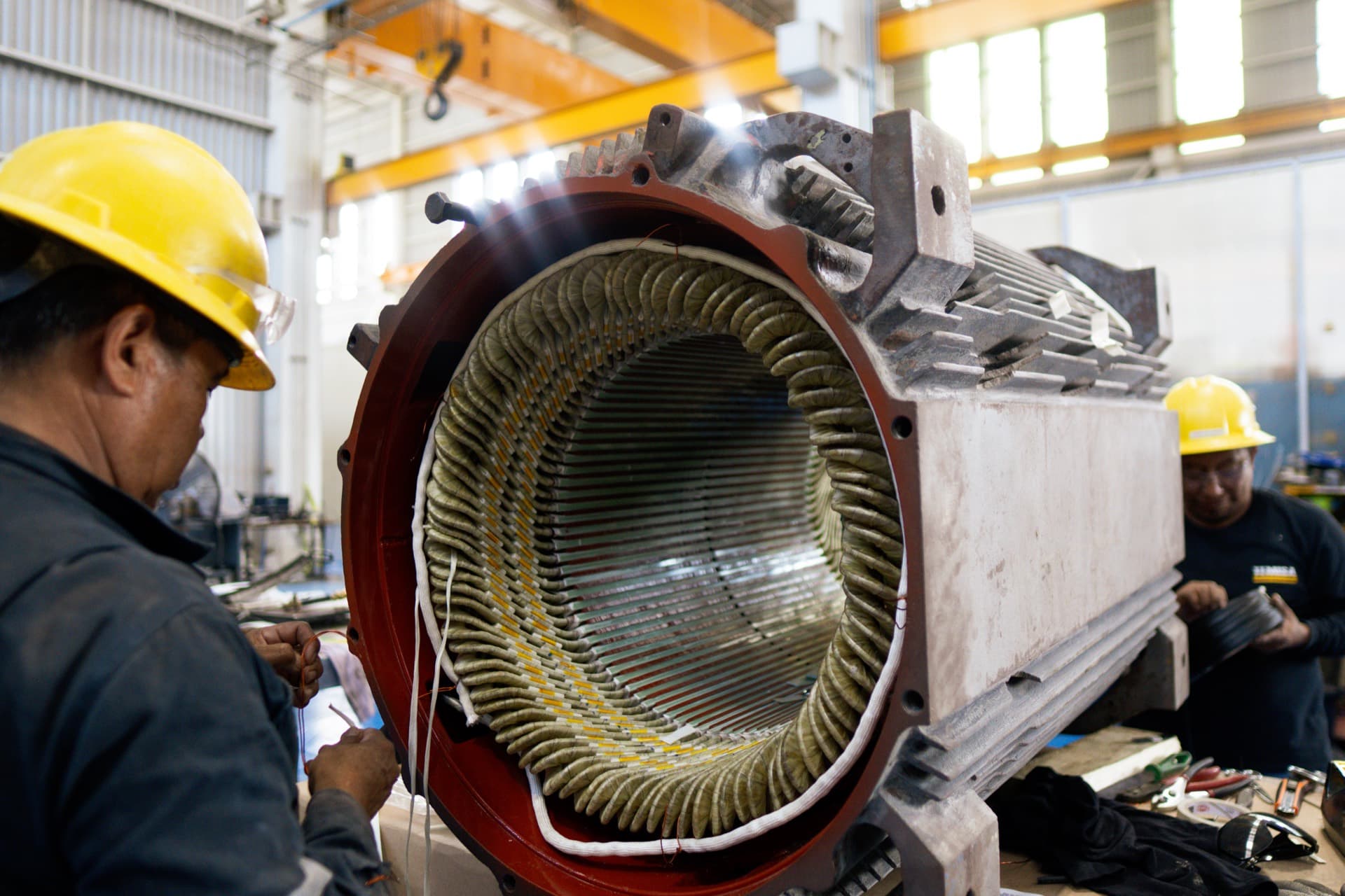 Rebobinado de motores eléctricos industriales de media y alta tensión TEMISA Power Gen México