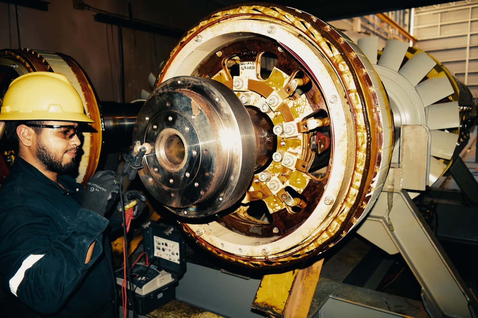Prueba RSO en Rotores de Generadores — TEMISA Power Gen — electrical testing Mexico
