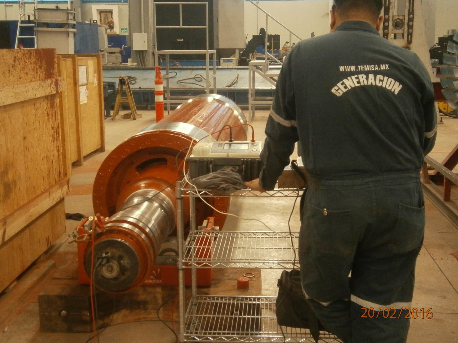 Prueba RSO en Rotores de Generadores — TEMISA Power Gen — electrical testing Mexico