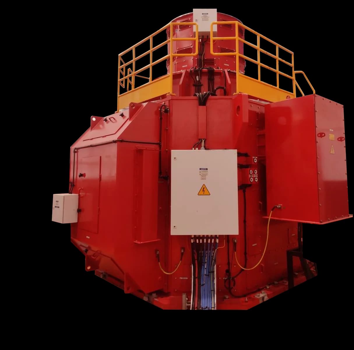 Vertical salient-pole TDPS hydrogenerator